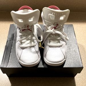 Toddler Size 11c Jordan’s red and white; never worn to play in